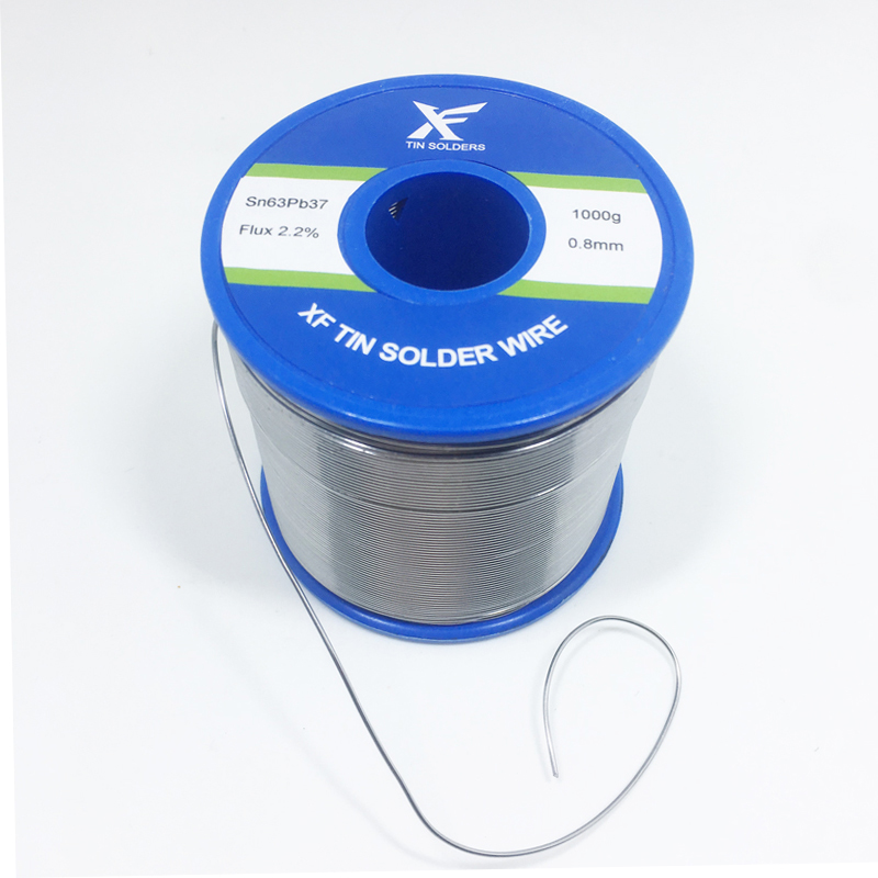 Fil à souder à noyau de colophane 63 37 1,2 mm 1,8 mm en bobine de 1 kg pour un travail supérieur sur les semi-conducteurs