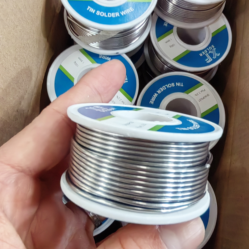 Rouleau de soudure à l'étain 60 40 Sn60Pb40, poids 100g 200g 250g 500g 1kg et diamètre 0.8mm pour la Production électronique