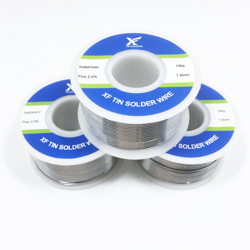 Bobine de 0,6 mm 100 g 60 40 Plomb à souder avec flux de colophane pour connexions électroniques