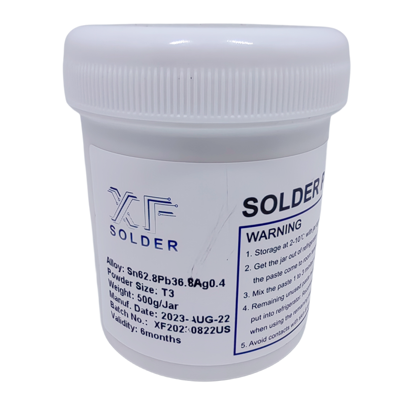 T3 T4 Tin (SN) Solder en pâte argentée en plomb SN62.8PB36.8AG0.4 pour la soudure du pistolet à air chaud de la Chine